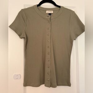 Universal Thread Olive Button-Down Shirt
